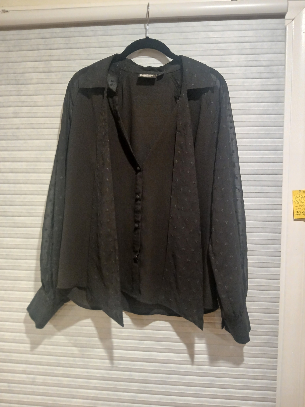 Black Men's Lightweight Button-Up Jacket